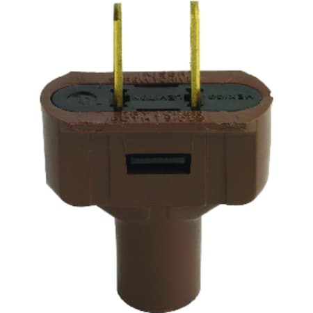 Leviton Straight Blade Plug, 1-15P, 15 A, 125V AC, 2 Pole, Screw Terminals, Non-Grounded 48643-000